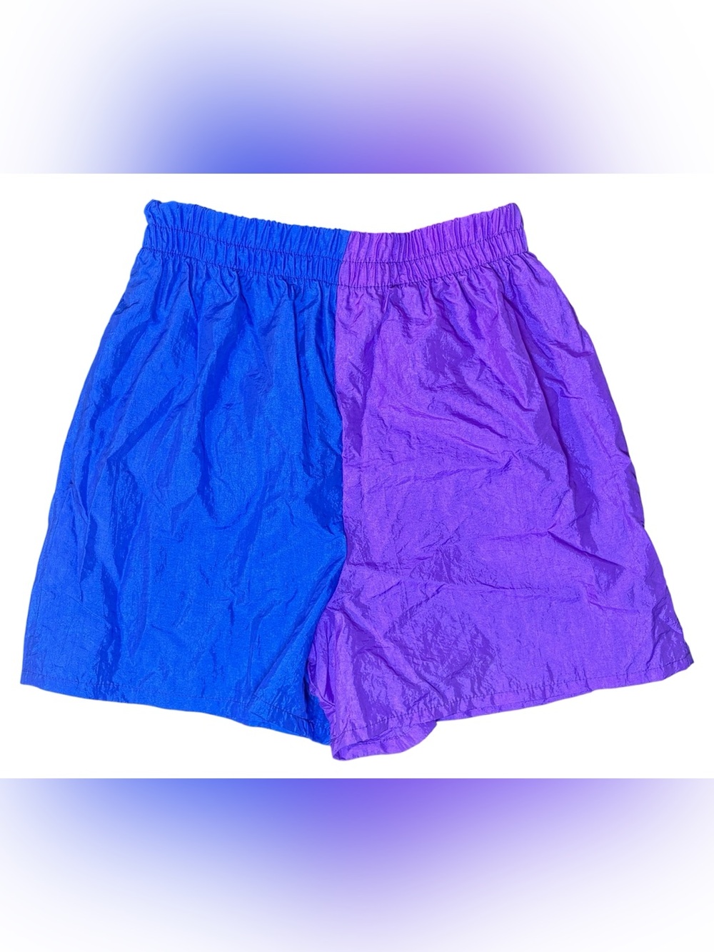 Vintage 90s USA Made Colorblock Nylon Shorts XL